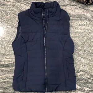 Blue puffy vest